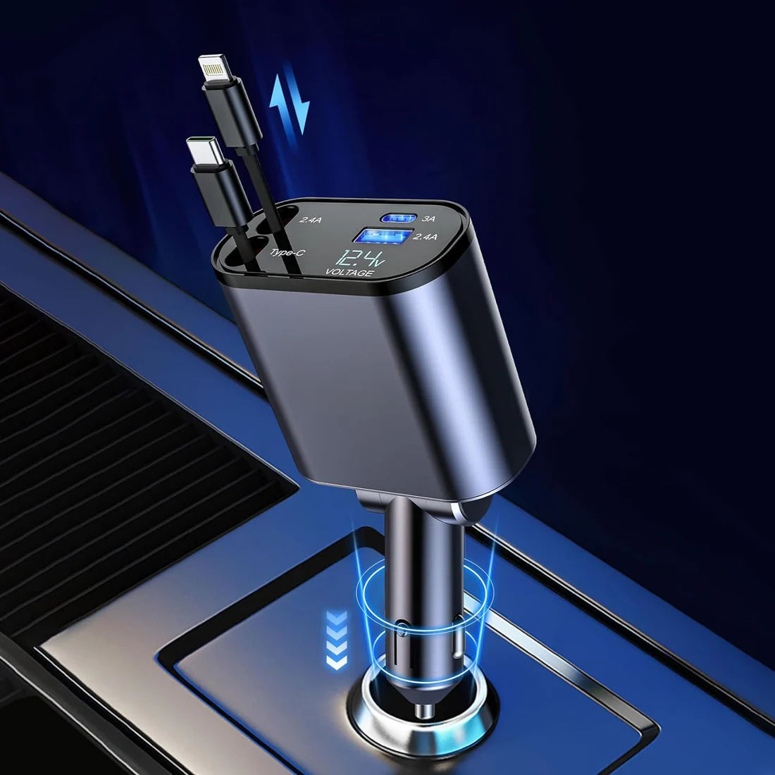 The Retracta | 4 IN 1 Retractable Car Charger