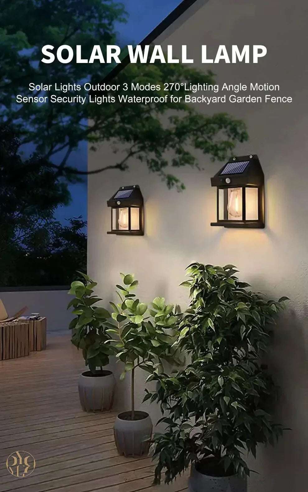 Solight | Solar Wall Light Wireless Sensor Ip65 Rated