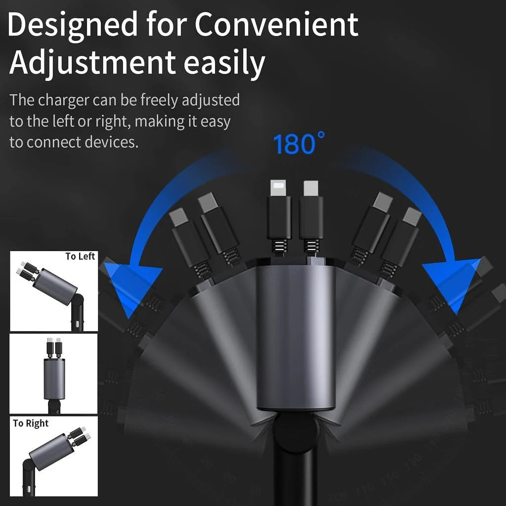 The Retracta | 4 IN 1 Retractable Car Charger